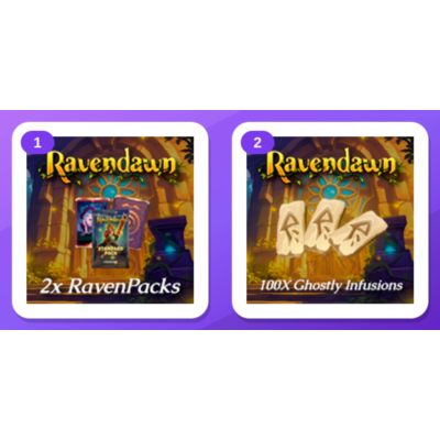 Ravendawn Twitch Drops (2 Items) — Ravenpacks + Ghostly Infusion