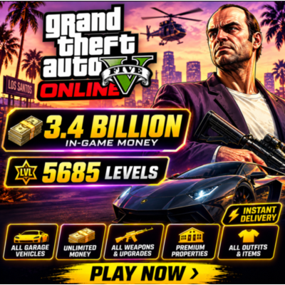GTA 5 Онлайн🔰Кастомный аккаунт• 3.4 Миллиард $ 5685+ LVL + Почта