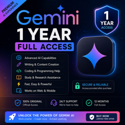 🚀 Google Gemini — полный доступ на 1 год