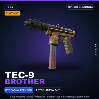 StatTrak™ Tec-9 | Brother | Прямо с завода · Скин Counter-Strike 2