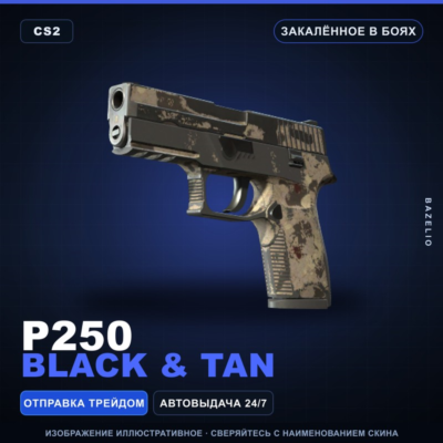 P250 | Black & Tan | Закалённое в боях · Скин Counter-Strike 2