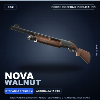 Nova | Walnut | После полевых испытаний · Скин Counter-Strike 2