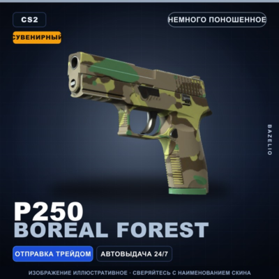 Сувенирный P250 | Boreal Forest | Немного поношенное · Скин Counter-Strike 2