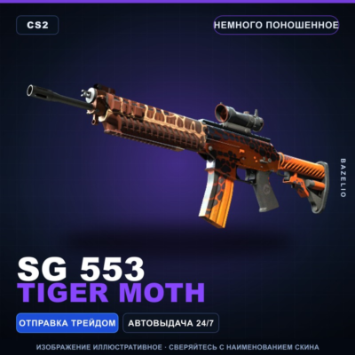 SG 553 | Tiger Moth | Немного поношенное · Скин Counter-Strike 2