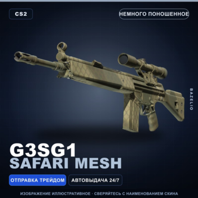 G3SG1 | Safari Mesh | Немного поношенное · Скин Counter-Strike 2