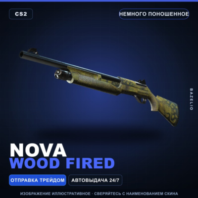 Nova | Wood Fired | Немного поношенное · Скин Counter-Strike 2
