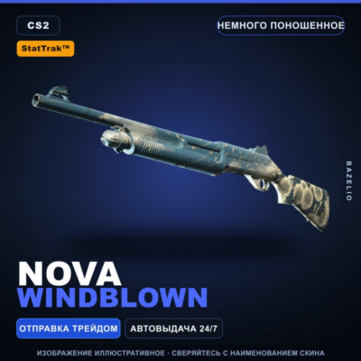StatTrak™ Nova | Windblown | Немного поношенное · Скин Counter-Strike 2