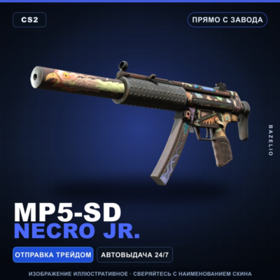 MP5-SD | Necro Jr. | Прямо с завода · Скин Counter-Strike 2