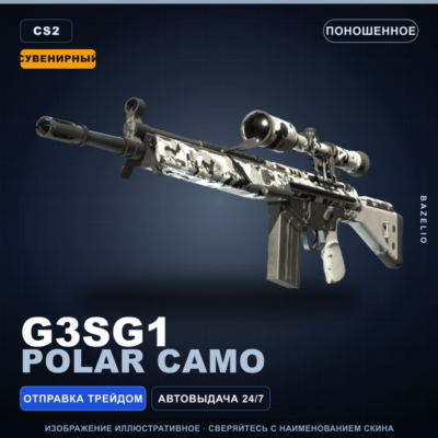 Сувенирный G3SG1 | Polar Camo | Поношенное · Скин Counter-Strike 2
