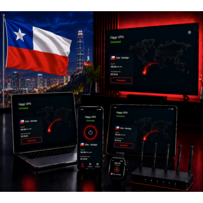 Happ VPN | Чили 🇨🇱 Статический IP | Защита от DPI | Доступ ИИ | 10 Гбит/с 🚀