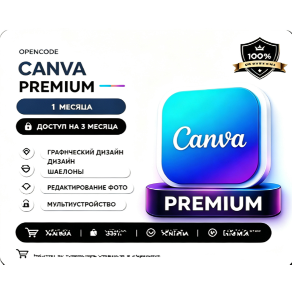 Canva Pro | Подписка | 1 месяц | Аккаунт | Низкая цена | Безопасно