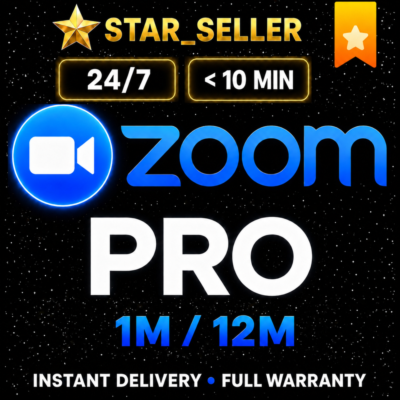 Zoom Workplace Pro — 1/12 Месяц, Быстрая Настройка 24/7