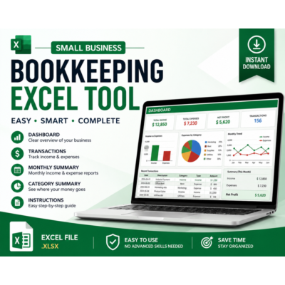 Excel-шаблон для учета малого бизнеса - доходы и расходы