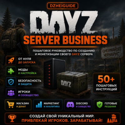 DzheiGuide | DayZ Server Business: полный запуск коммерческого сервера с нуля