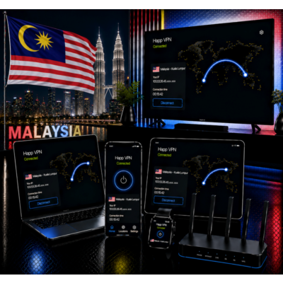 Happ VPN | Малайзия 🇲🇾 Статический IP | Защита от DPI | Доступ ИИ | 10 Гбит/с 🚀