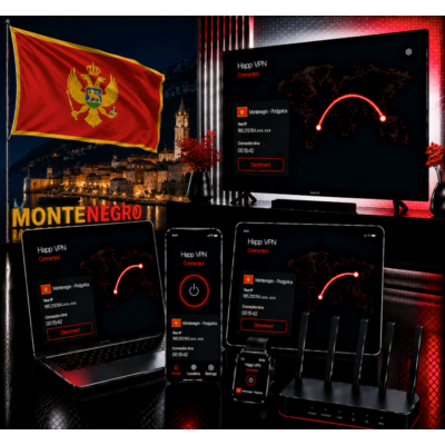 Happ VPN | Черногория 🇲🇪 Статический IP | Защита от DPI | Доступ ИИ | 10 Гбит/с 🚀