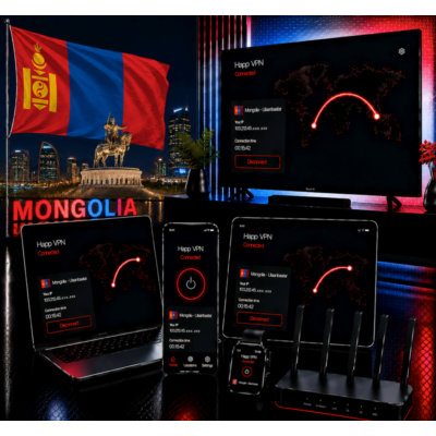 Happ VPN | Монголия 🇲🇳 Статический IP | Защита от DPI | Доступ ИИ | 10 Гбит/с 🚀