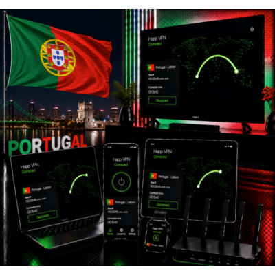 Happ VPN | Португалия 🇵🇹 Статический IP | Защита от DPI | Доступ ИИ | 10 Гбит/с 🚀