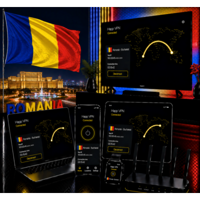 Happ VPN | Румыния 🇷🇴 Статический IP | Защита от DPI | Доступ ИИ | 10 Гбит/с 🚀