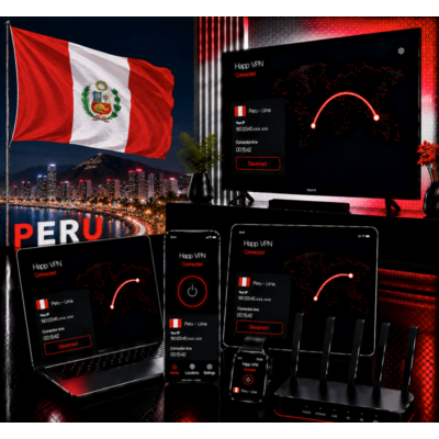 Happ VPN | Перу 🇵🇪 Статический IP | Защита от DPI | Доступ ИИ | 10 Гбит/с 🚀