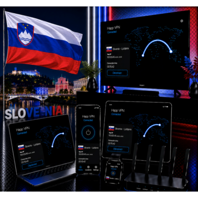 Happ VPN | Словения 🇸🇮 Статический IP | Защита от DPI | Доступ ИИ | 10 Гбит/с 🚀