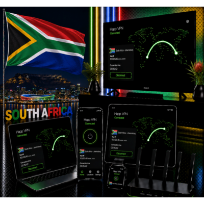 Happ VPN | Южная Африка 🇿🇦 Статический IP | Защита от DPI | Доступ ИИ 10 Гбит/с 🚀