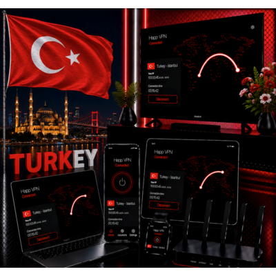 Happ VPN | Турция 🇹🇷 Статический IP | Защита от DPI | Доступ ИИ | 10 Гбит/с 🚀