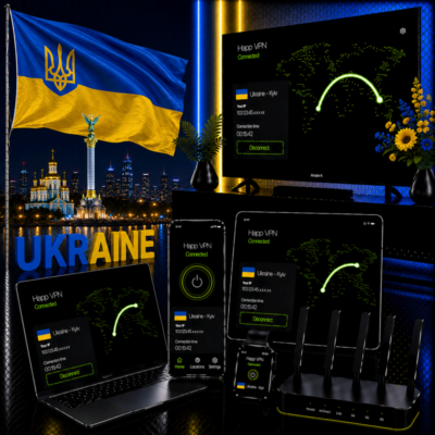 Happ VPN | Украина 🇺🇦 Статический IP | Защита от DPI | Доступ ИИ | 10 Гбит/с 🚀