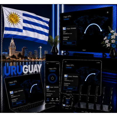 Happ VPN | Уругвай 🇺🇾 Статический IP | Защита от DPI | Доступ ИИ | 10 Гбит/с 🚀