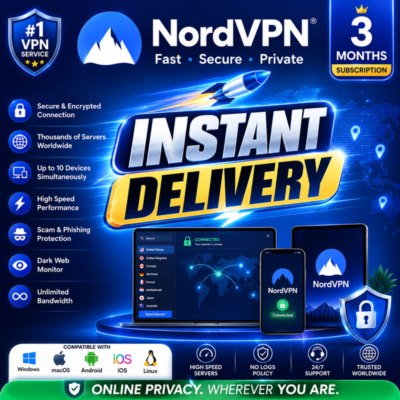 🔥 NordVPN Premium | 3 Месяца | Личный Аккаунт / Ссылка Активации | Автовыдача