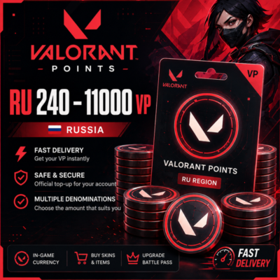VALORANT Points (RU) 240–11 000 VP | Россия 🇷🇺 | быстрая доставка