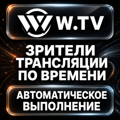 W.tv — Зрители трансляции по времени