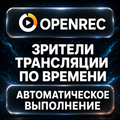 Openrec — Зрители трансляции по времени