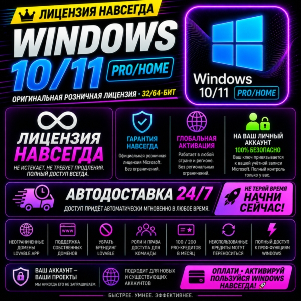 Windows 10/11 Pro/Home (32/64-бит) — Купить лицензионный ключ — Партнёр Microsoft