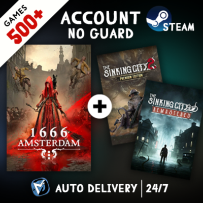 1666: Amsterdam + The Sinking City 1 + 2 + 500 ИГР STEAM АККАУНТ