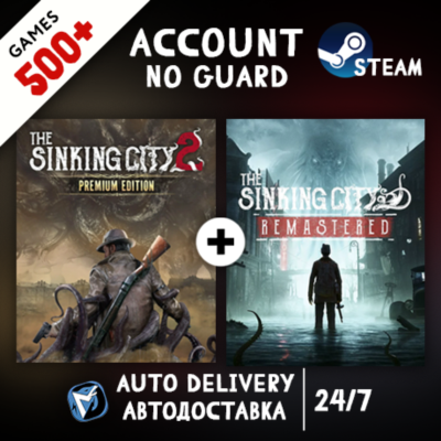 The Sinking City 1 Remastered + The Sinking City 2 + 500 ИГР STEAM АККАУНТ