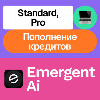 🖥️ Emergent Ai | Standard, Pro, кредиты | Месяц, год | Без входа