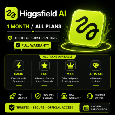 Higgsfield AI - 1 месяц / Все тарифные планы / Официальная подписка / Полная гарантия