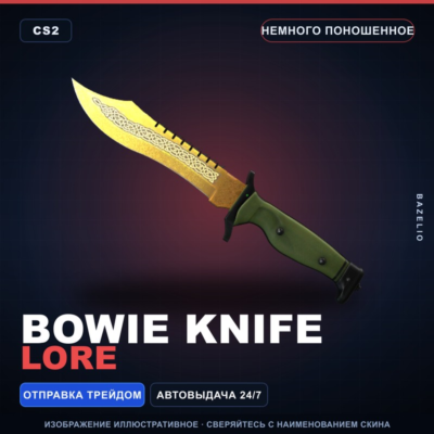 ★ Bowie Knife | Lore | Немного поношенное · Скин Counter-Strike 2