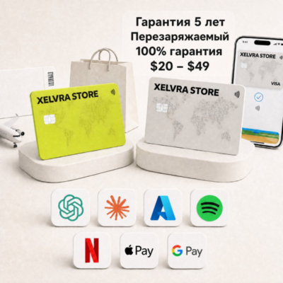 Глобальная Платёжная Карта | Пополняемая | $20-$49 | Apple Pay | Google Pay | ChatGPT