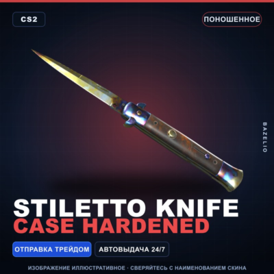 ★ Stiletto Knife | Case Hardened | Поношенное · Скин Counter-Strike 2