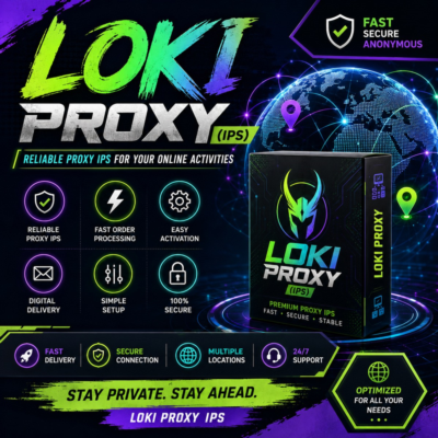 Loki Proxy (IPs) – Прокси IP | Быстрая доставка и простая активация | LokiProxy (IPs)