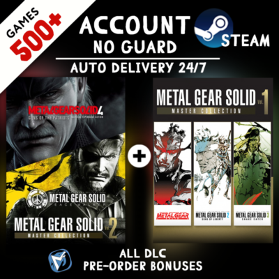 METAL GEAR SOLID: MASTER COLLECTION Vol.2 + Vol.1 + 500 ИГР STEAM АККАУНТ