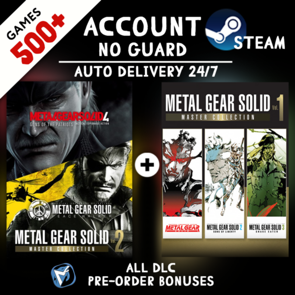 METAL GEAR SOLID: MASTER COLLECTION Vol.2 + Vol.1 + 500 ИГР STEAM АККАУНТ