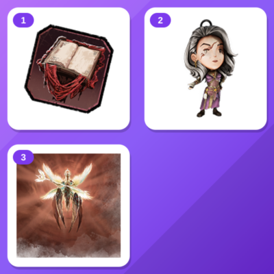 Dead by Daylight Twitch Drops (3 Items) — The Grimoire Badge + Aurora Figurine Charm