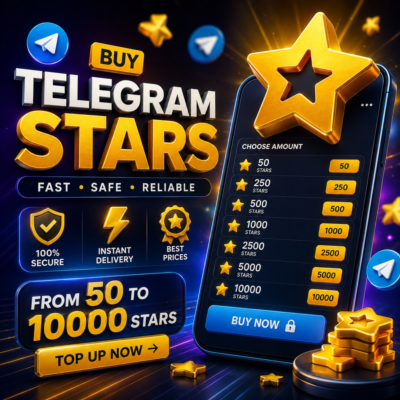 Telegram Stars от 50 до 10 000 Stars | на @Username | Без входа в аккаунт