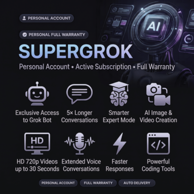 🚀 SuperGrok 🤖 | Личный аккаунт 👤 | Активная подписка 🔥 | 🛡️ Полная гарантия