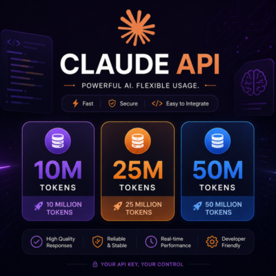 CLAUDE API — 10 млн / 25 млн / 50 млн токенов