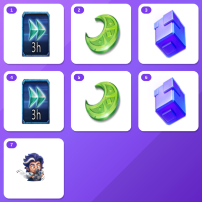 Lords Mobile Twitch Drops (7 Items) — Speed Up (3 h) *10 + 1 Artifact Coin *200 +5 mo