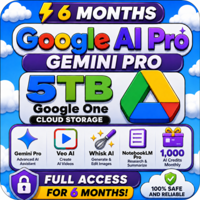 Gemini Google AI Pro — 6 месяцев — Gemini Pro + Veo + Nano Banana + 5 ТБ